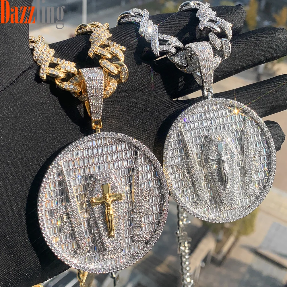 

New Hip Hop Men's Zircon Pendant Hiphop Trendy Jewelry Set Accessories Special