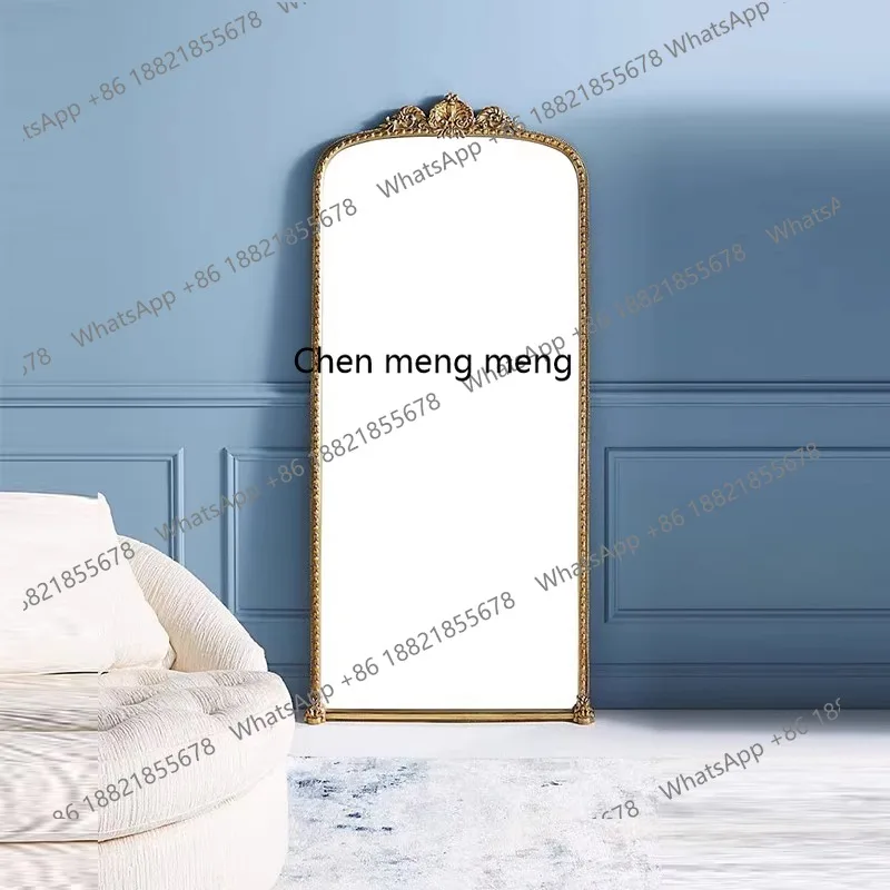 Desktop desktop, carved wall-mounted dresser mirror, wall-mounted full-body floor mirror