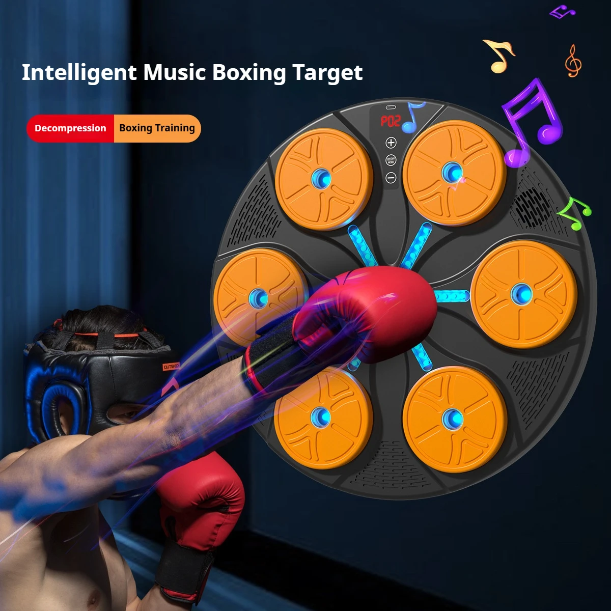 

2025 New Bluetooth Music Smart Boxing Machine Wall Target Adult Thai Boxing Home Target TrainingEquipment Bluetooth Link Music