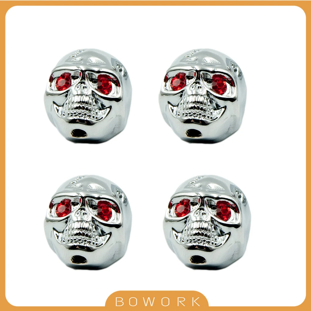 4PCS Chrome Skull Head Knobs Volume Tone Pot Control Knob For Electric Guitar Switch ST TL DIY Guitarra Accessories Replacement