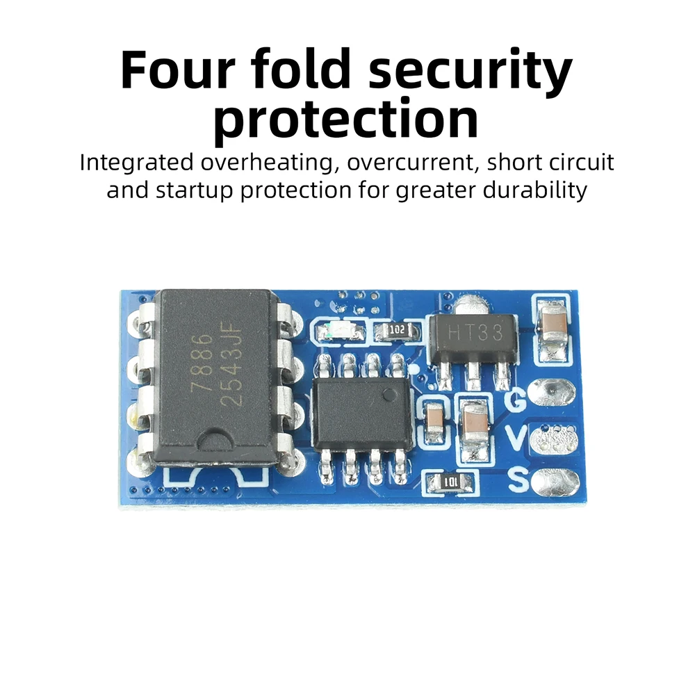 2S 3S Brushed ESC für RC-Autos und -Boote mit adaptiver Gasregelung und vierfachem Sicherheitsschutz – Elektronische Geschwindigkeitsregelung – Detail 12