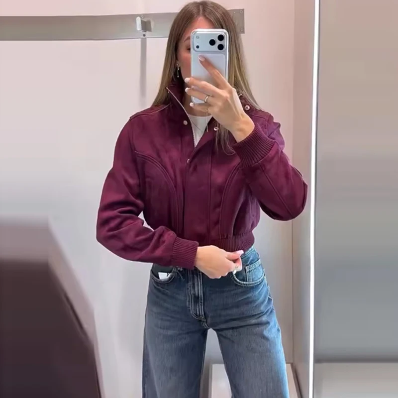 Autumn Women's New Jackets Blouse 2026 Fashion Slim Short Turtleneck Warm Jackets Women's Winter Chic Street Joker Youth Coats