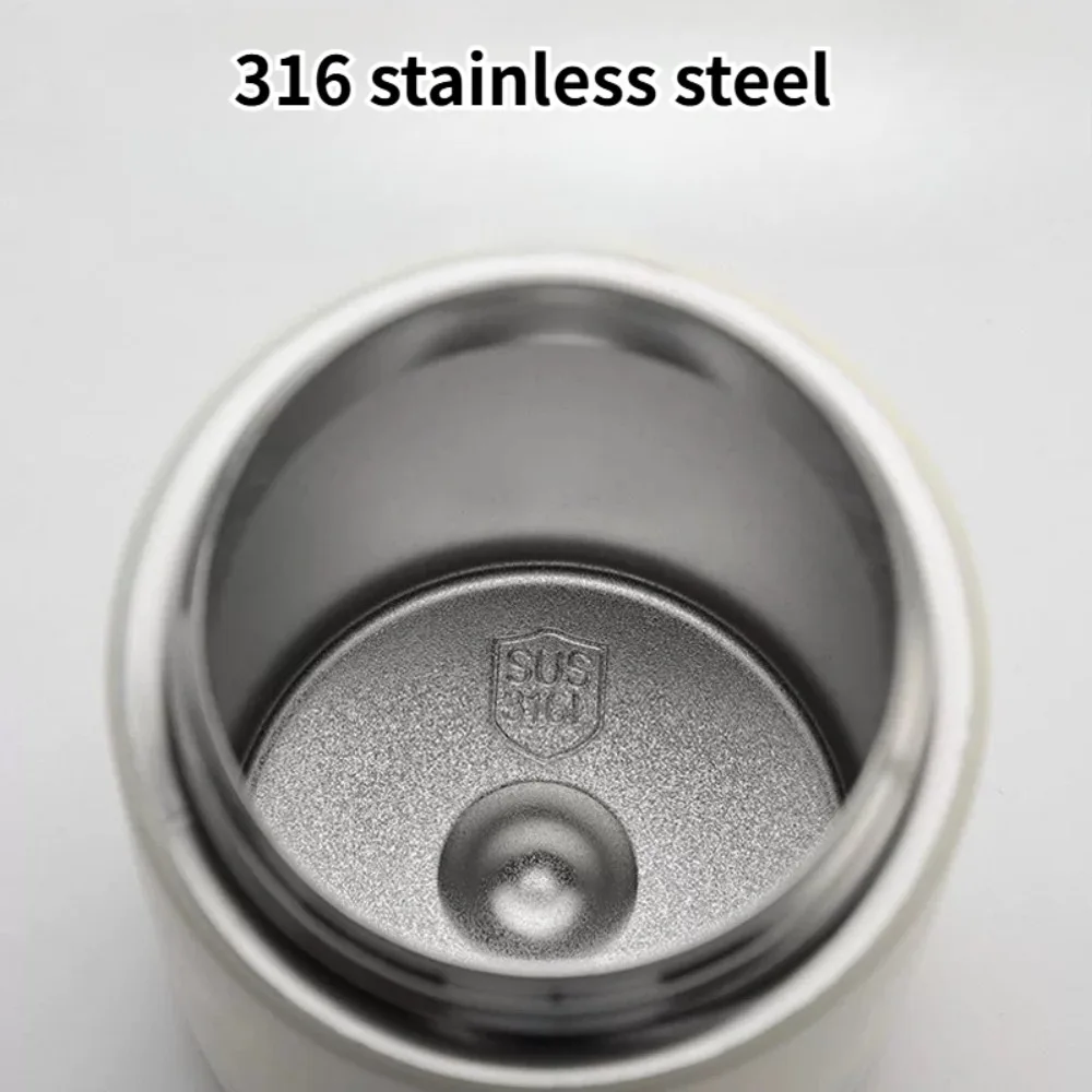 400 مللي الأطفال الكرتون زجاجة ماء الحيوان نمط 316 ترمس من الفولاذ المقاوم للصدأ كوب الطفل منقار البط القش الحرارية زجاجة الاطفال هدية