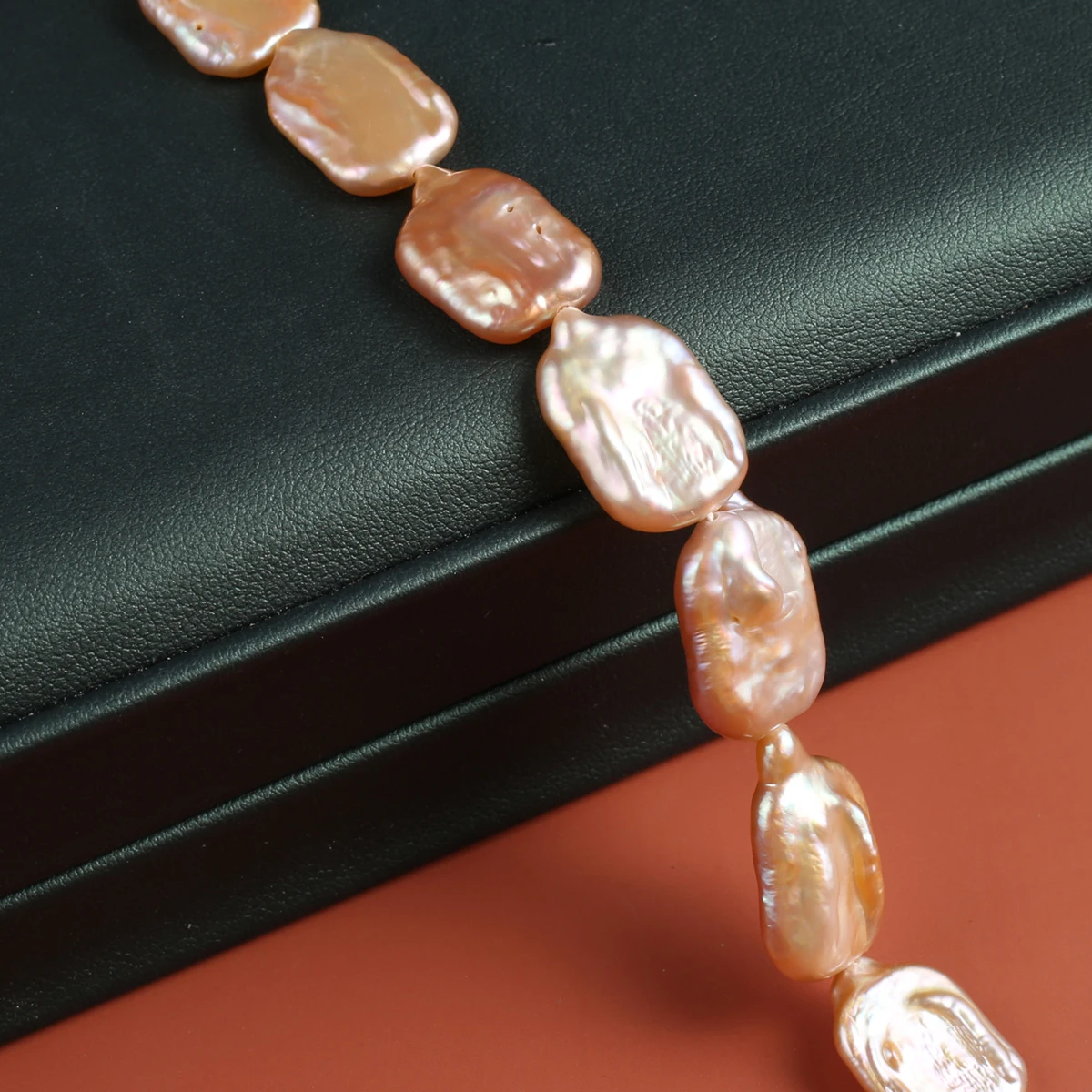 Natural Pearl Rectangular Beads Exquisite Shape Elegant Appearance for DIY Jewelry Making Handmade Bracelet Necklace Length 36cm