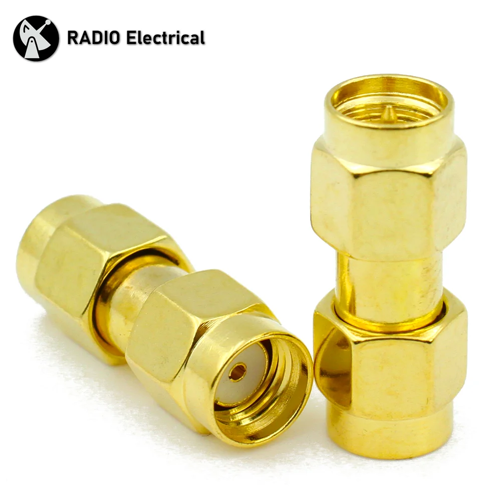 

SMA Male to RP SMA Male Convertor RF Coax Adapter SMA Straight Goldplated In Series Wire Terminals 50ohm High Quanlity