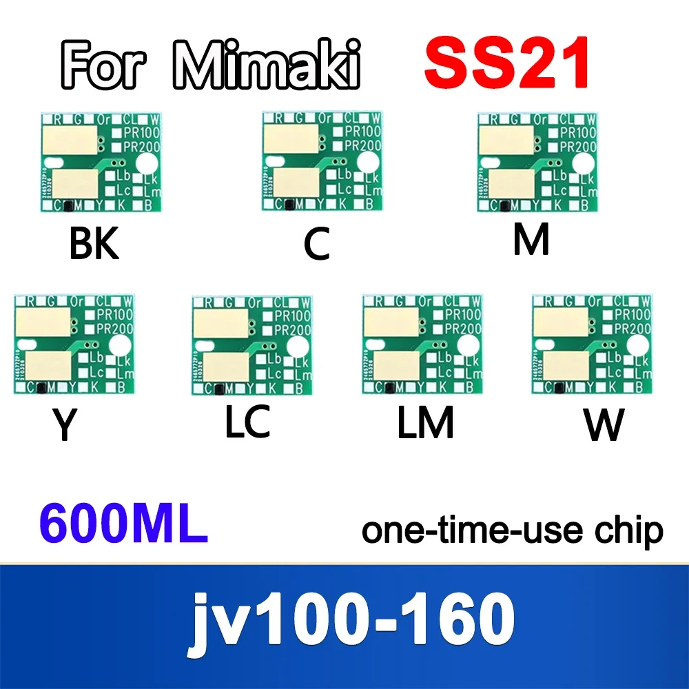 SS21 Ink Ink Cartridge Chip for Mimaki jv100-160 Ink disposable chip 600ML