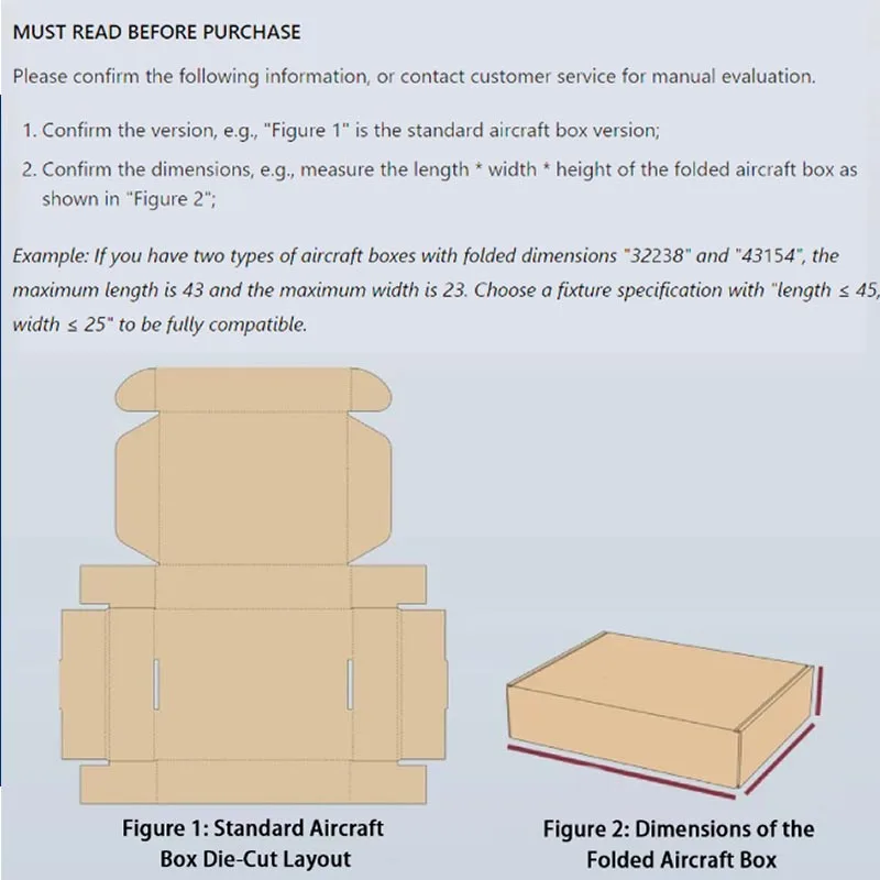 Aircraft Box Folding Auxiliary Fixture Adjustable Size Paper Box Auxiliary Machine Packing Tool Special Folding Carton Artifact