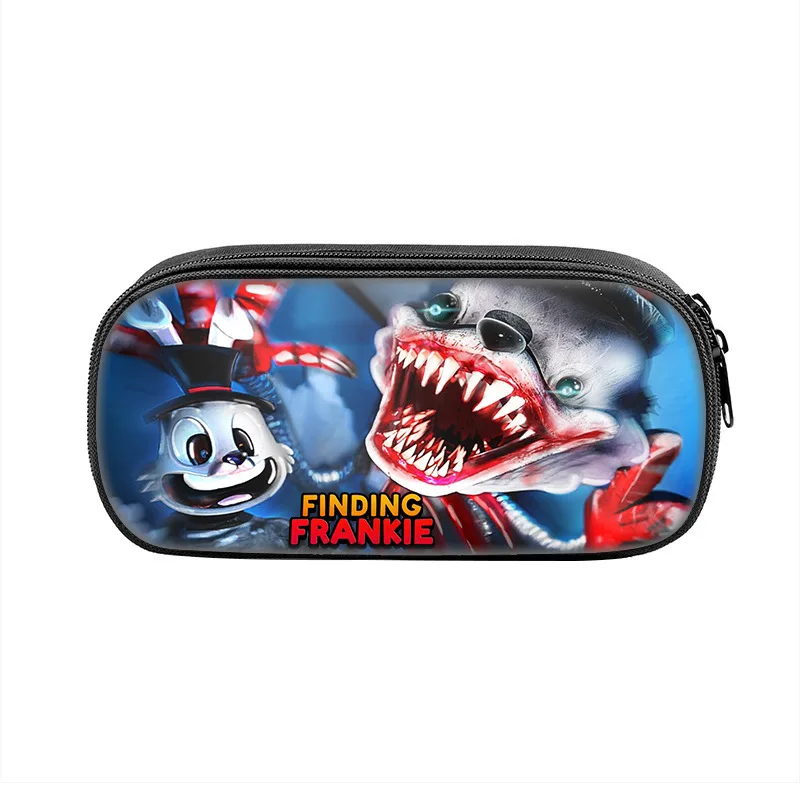 Finding Frankie  Cartoon Game Pencil Cases Anime Action Pen Holder Bag for Student Large Storage Office Gifts Pencil cases