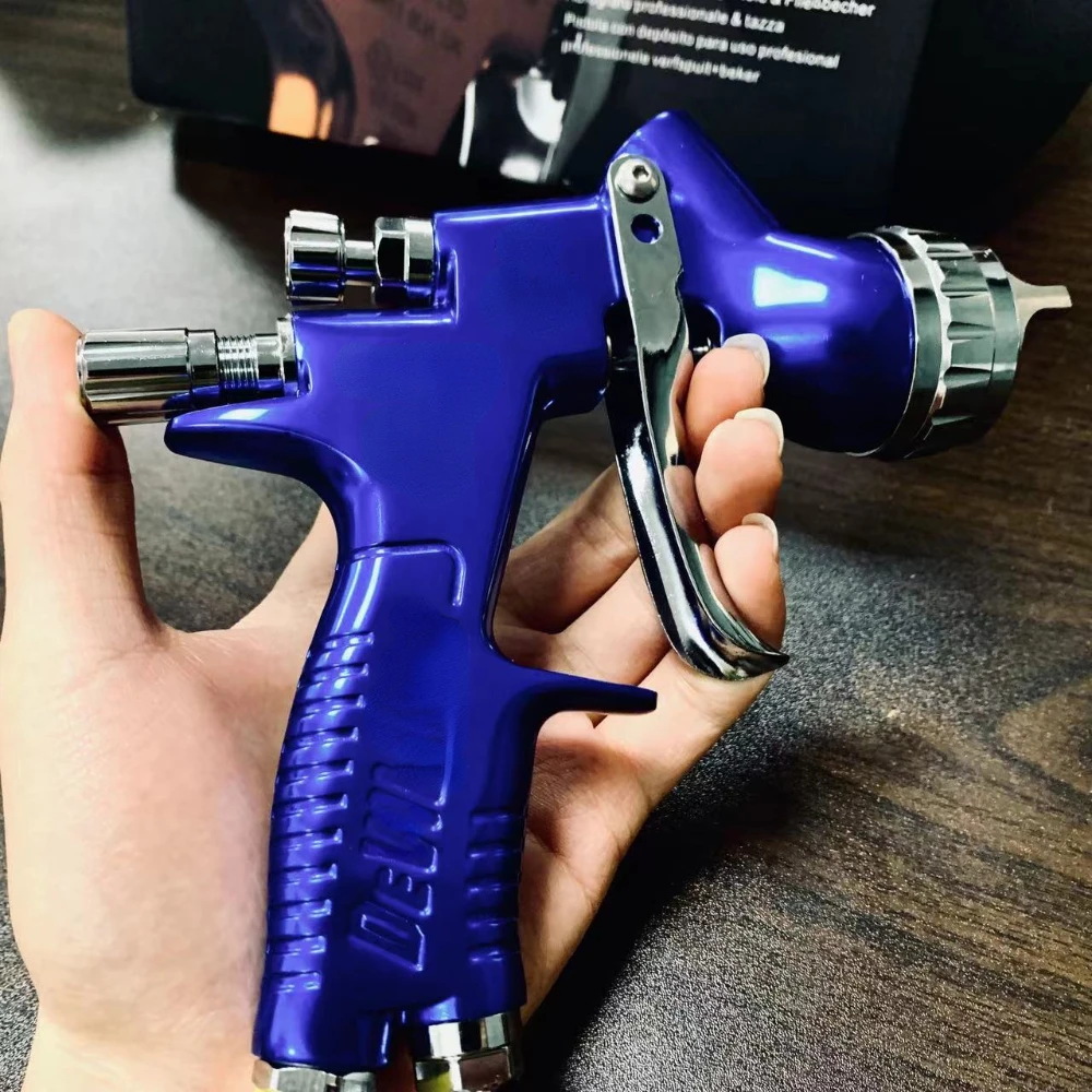 Imagem -03 - Tpaitls-pistola Automóvel Azul Aerógrafo de ar Bico 13 mm