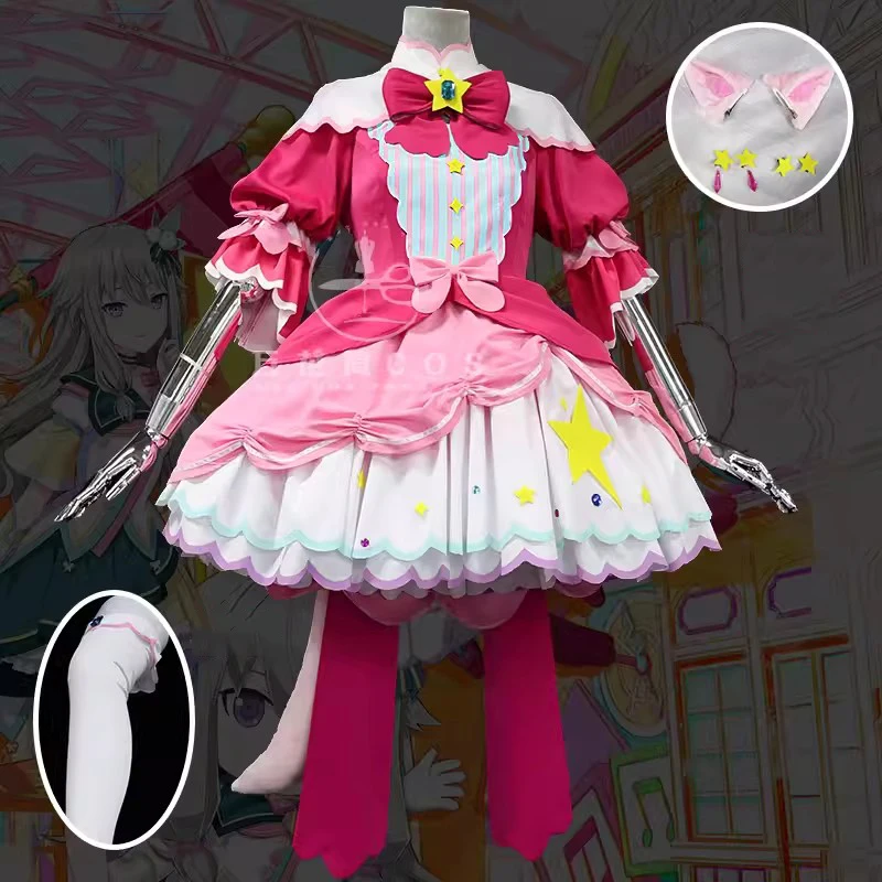 

Anime Otori Emu Kusanagi Nene Cosplay Costume Women Cute Lolita Dress Kamishiro Rui Tenma Tsukasa Uniform Suit Halloween Clothes