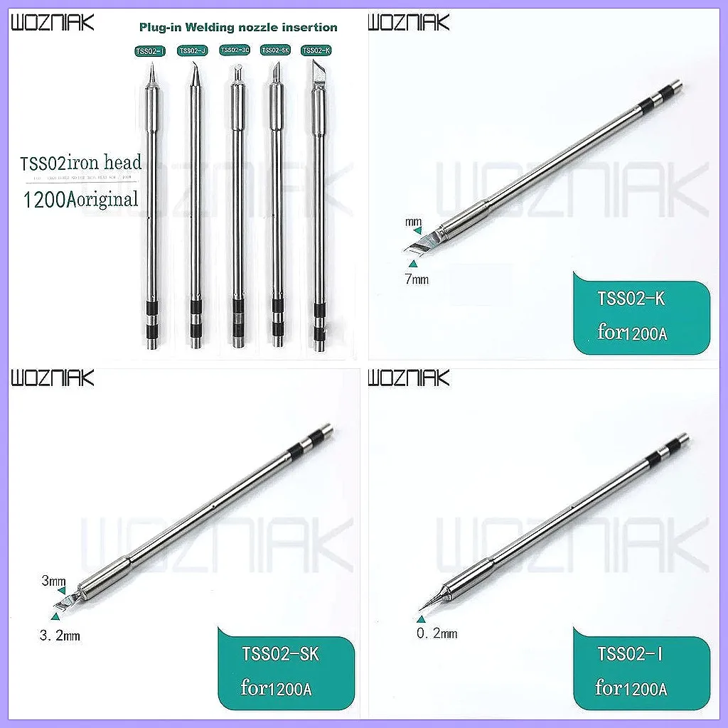 QUICK TS1200A Lead-Free Soldering Iron with Interchangeable Tips, Fast Heating & Welding Pen Tool