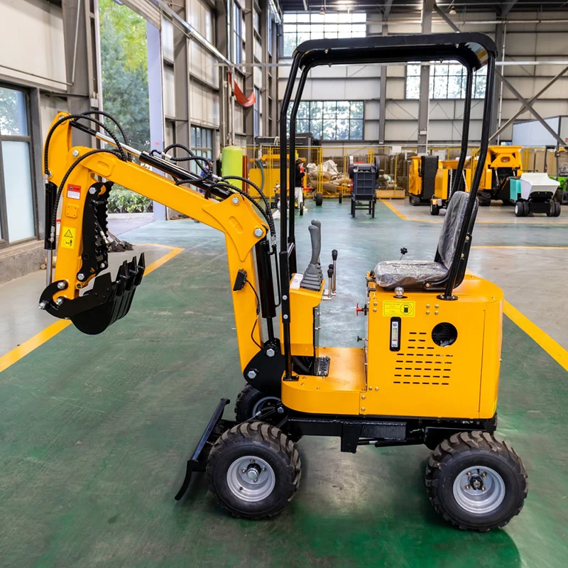 

CNMC 1 Ton Mini Backhoe Excavator Wheeled Small Excavator Compact Excavator CE EPA Certified Farm Garden Use Made in China