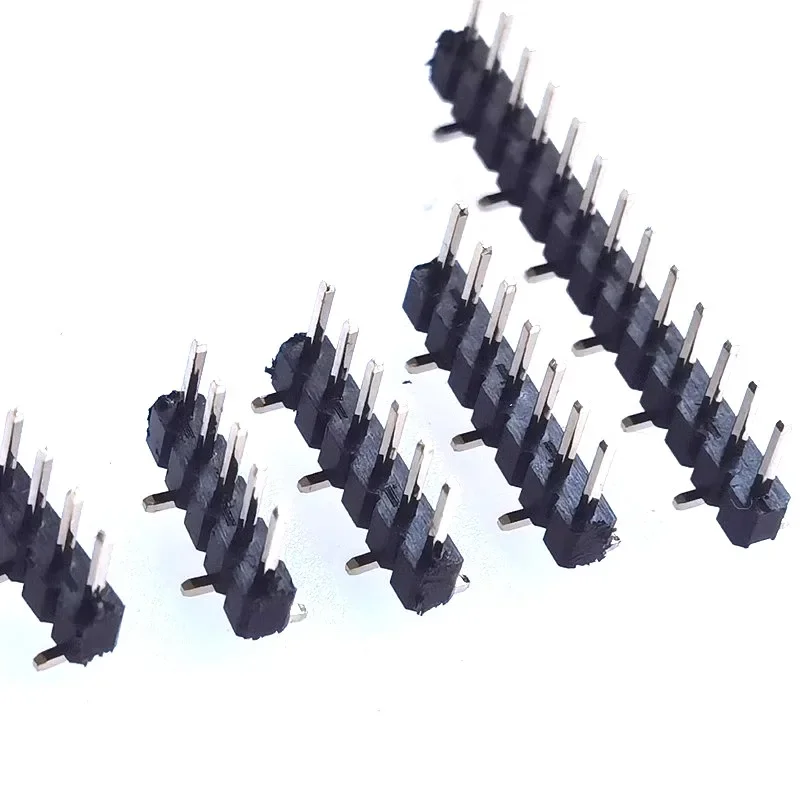 1000pcs 2.0mm Spacing Single Row Misaligned Pin Arrangement Vertical Pin Length 4mm Copper Pin