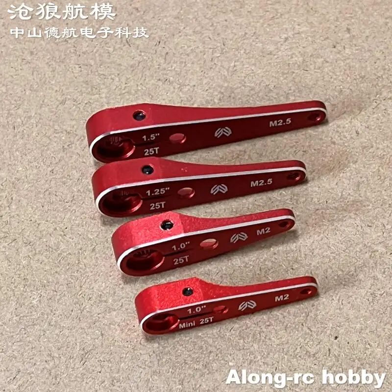 Skywing SW030HV SW988 SW989 Servoteile Mini 25T 1,0 Zoll M2 1,25" 1,5" 1,75" Metallarm für RC-Modellflugzeug 3D-Flugzeug – Detail 4