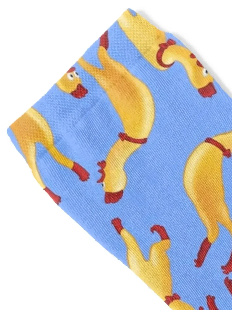 Rubber Chicken Pattern Socks kids Christmas sport Socks Man Women's