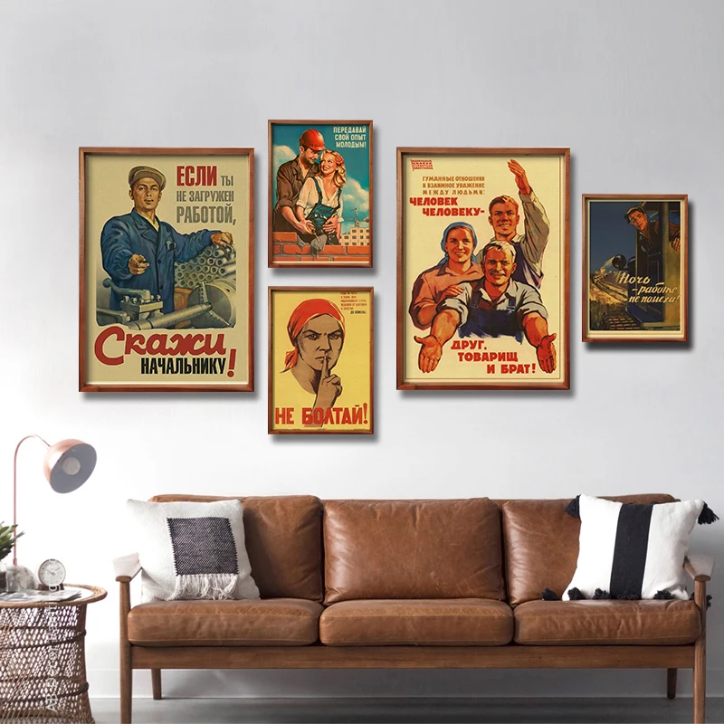 Vintage Stalin USSR CCCP Poste - Vintage Fashion Wallpaper ulasan dan harga