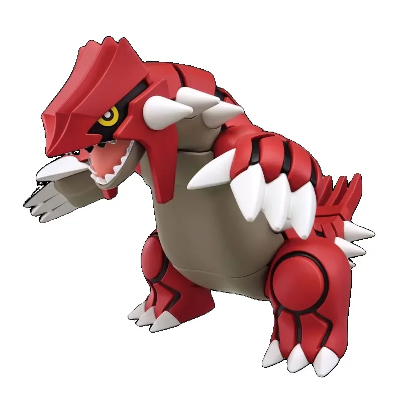 En Stock Original genuino Bandai Pokemon Anime Groudon montaje Anime figura de acción modelo juguetes adornos coleccionables regalos para niños