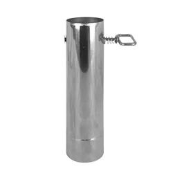 Camping Stove Pipe Stainless Steel Chimney Furnace Tube Adjustable Tent Wood Stove Chimney Pipe For Camping Stoves Supplies