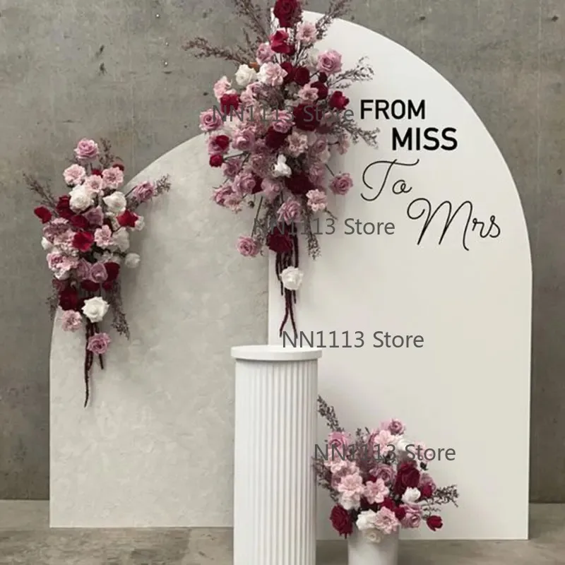 

Golden Metal Arch Floral Arch Wedding Decoration 3D Arch Background Bracket