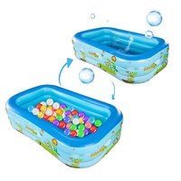Children's Inflatable Large Thickened Swimming Pool Indoor And Outdoor Household Fence Foldable Rectangular Bath Bucket