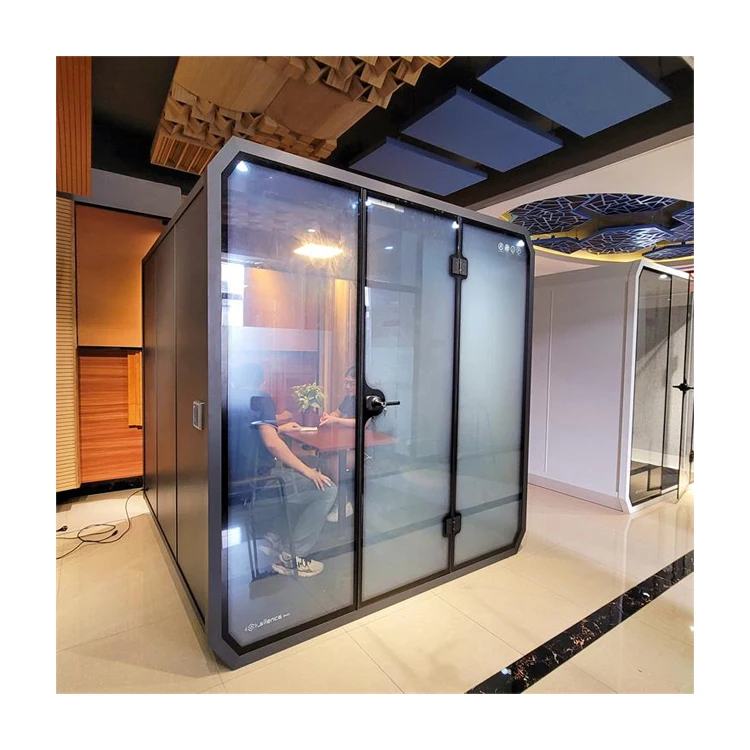 

Quiet and Soundproof Acoustic Pods Peaceful Mute Room Chambers Soundproof Pod Soundproof Booth Soundproofs Mobile Phone Booth