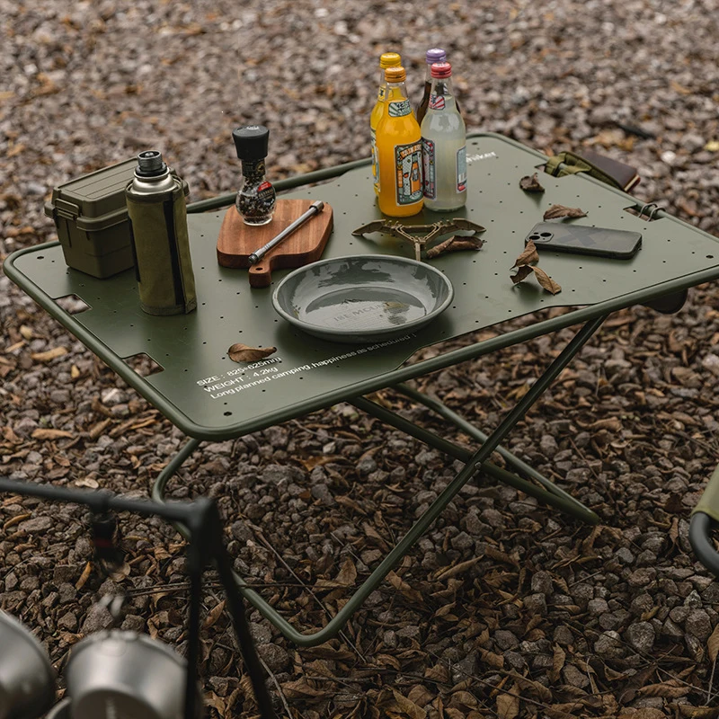 The product can be customized. Outdoor camping tactical table military style folding table aluminum alloy lightweight