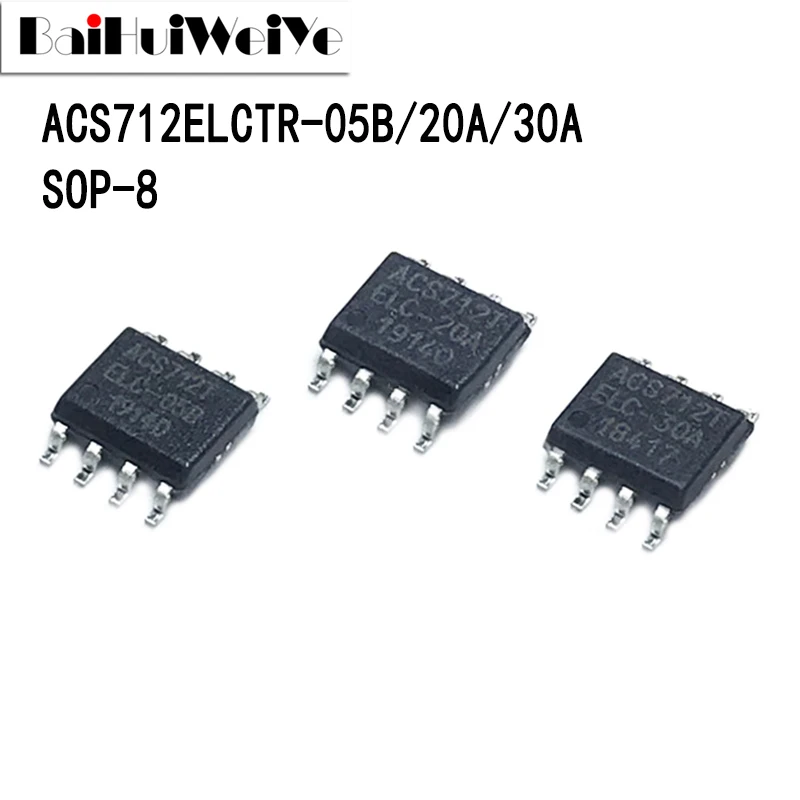 

5Pcs ACS712 ACS712TELC-30A ACS712TELC-05B ACS712TELC-20A ACS712TELC SMD SOP8 SOP-8 Good Quality Chipset NEW