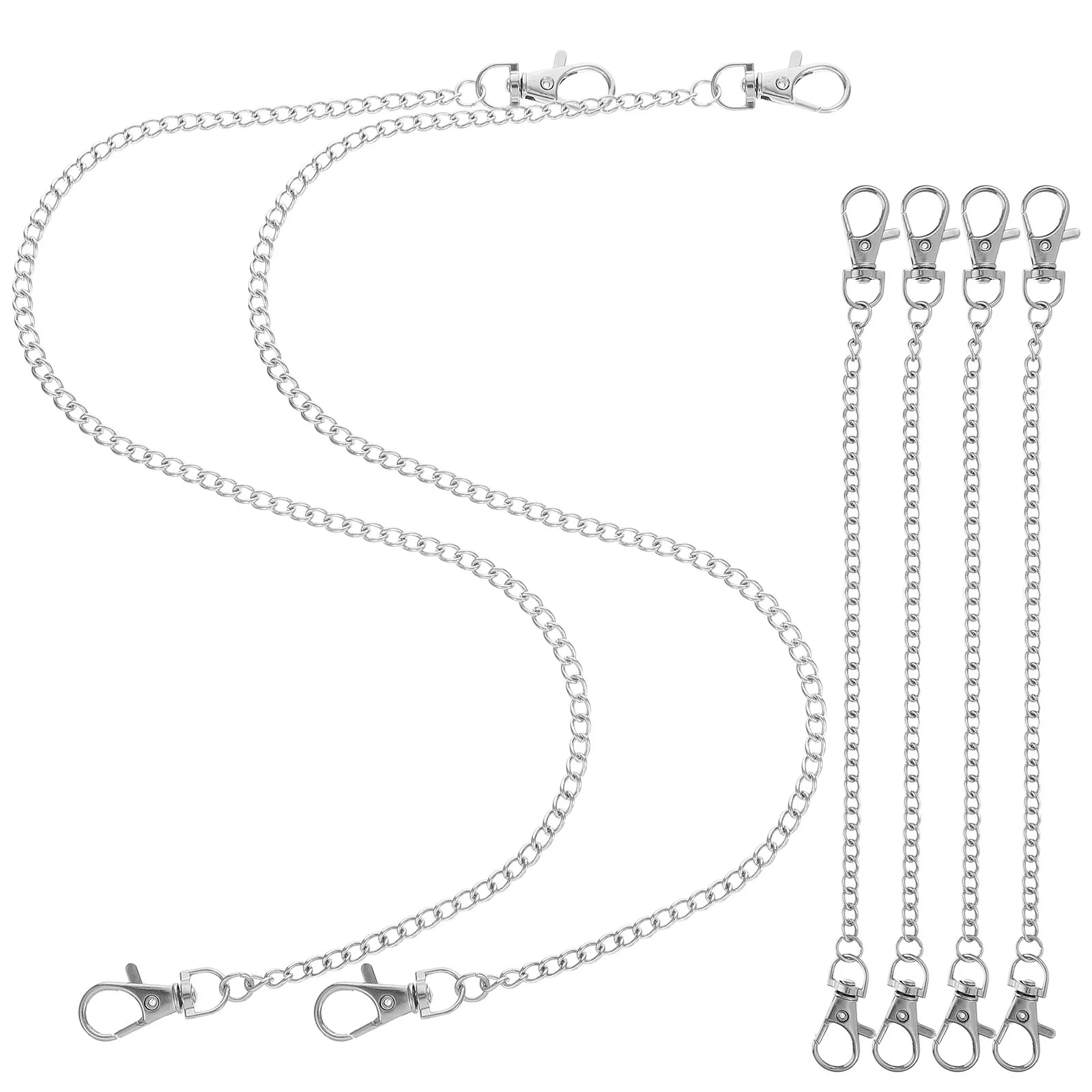 

6pcs 50cm Hanging Chain Adjustable Length Metal Hanging Chains With Hooks For Posters Signs Commercial Display And Plants