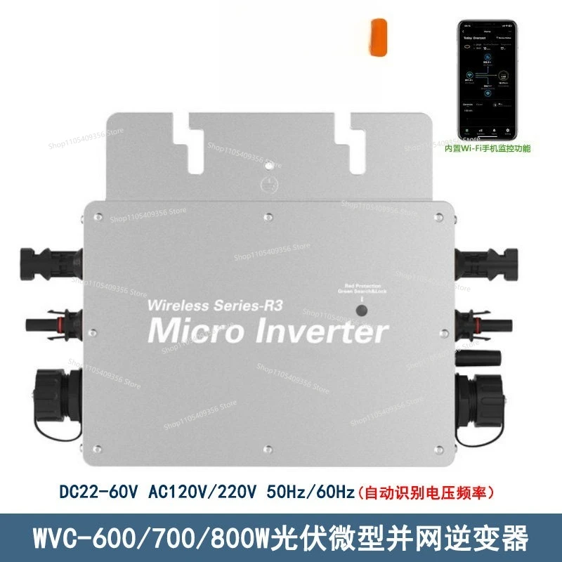 For WVC-350W 700 1400 1600 2000 2800 Grid Connected Micro Inverter Waterproof Built-in WIFI