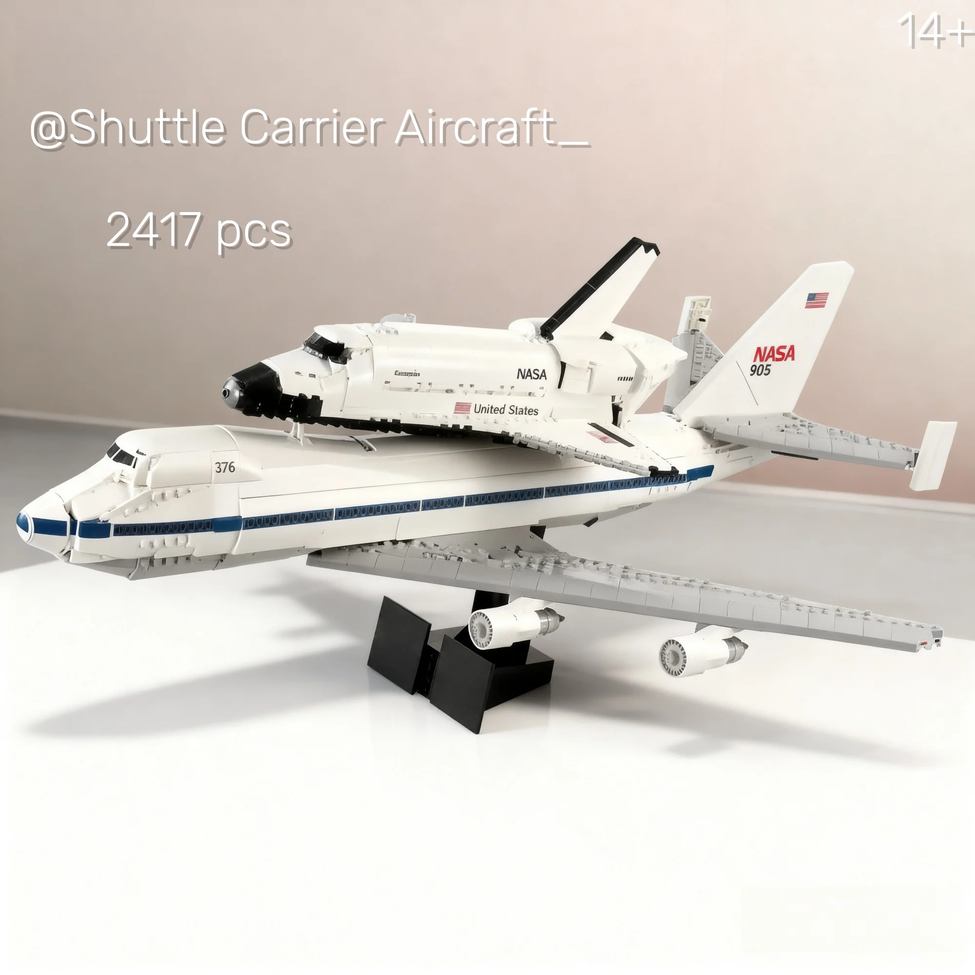2025 NEW In Stock Shuttle Carrier Aircraft Model Building Block 10360 Plane Airplane Set Assembly Kids Christmas Birthday Gifts