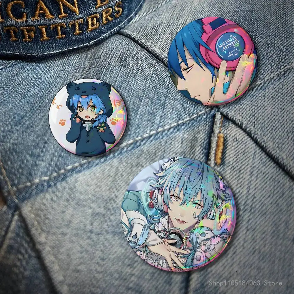 Aoba Seragaki D-DRAMAtical M-MurderS Badge Cartoon Figure Brooches Cute Enamel Pins for Jewelry Backpack Accessories Gifts