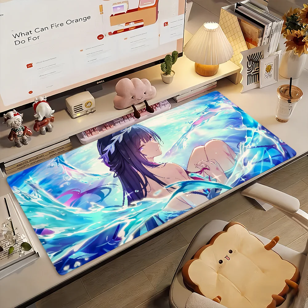 

Игровой коврик для мыши Hysilens Honkai Star Rail, нескользящий, резиновый, для геймеров, балансирующий, для компьютера, декоративный, для стола, для ноутбука, офисный, большой