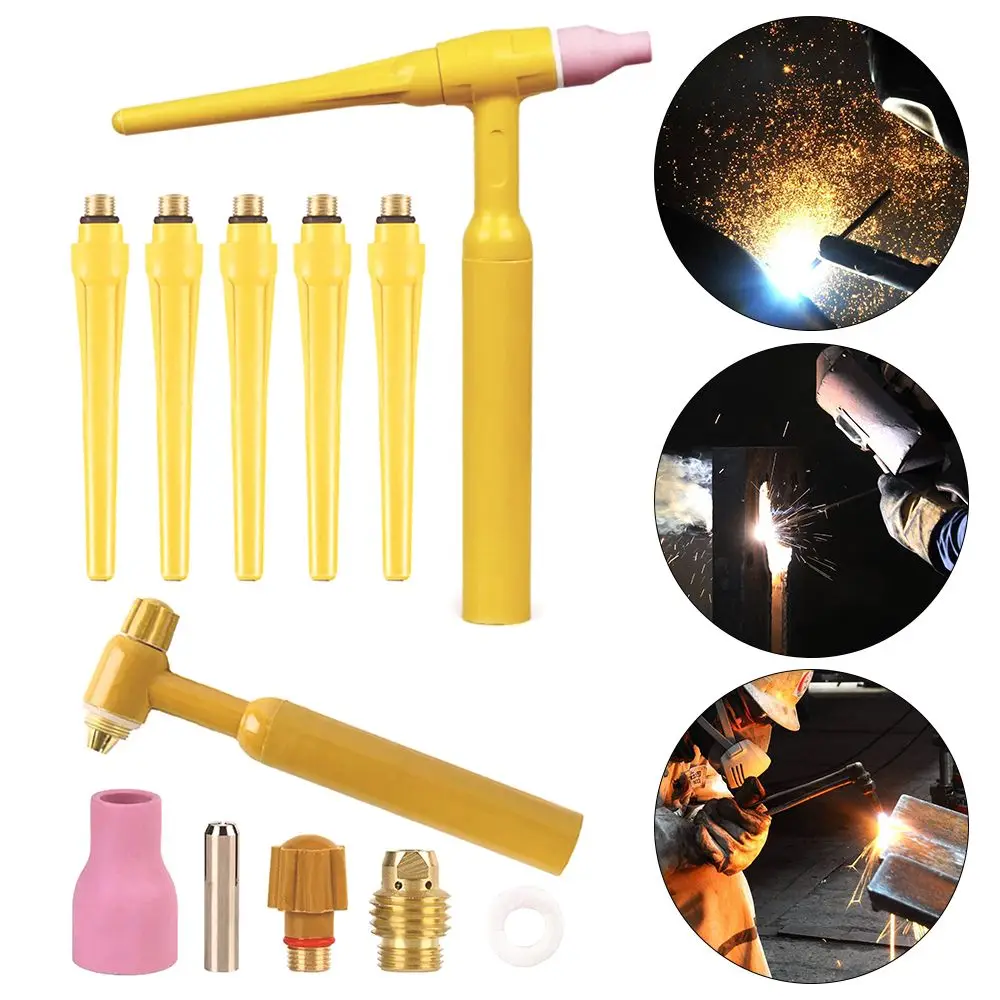 1pc QQ150A TIG Torch Head Yellow Bakelite Welding Torch Argon Arc Welding TIG Welder Accessory Assembly Soldering Supplies