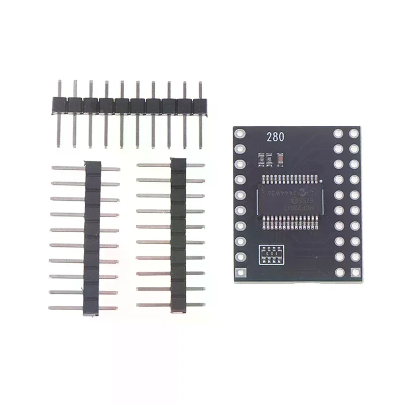 TENSTAR MCP23017 Serial Interface Module IIC I2C SPI Bidirectional 16-Bit I/O Expander Pins 10Mhz Serial Interface Module