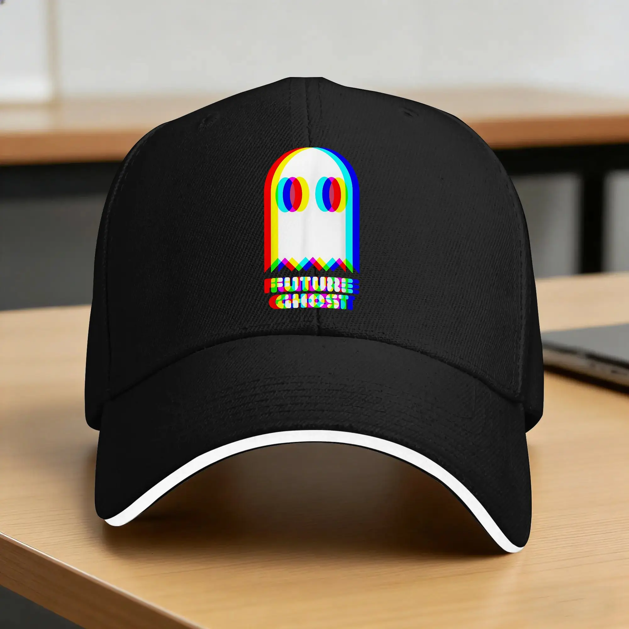 Future Ghost Halloween Trippy Vaporwave EDM Techno Rave Baseball Cap  Outdoor Sport Dropshipping Trucker Hat Custom Baseball Cap