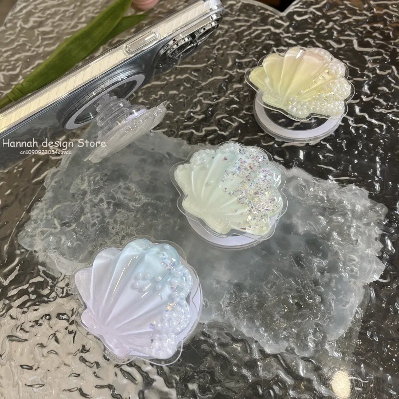 Красивый кронштейн в виде ракушки зыбучих песков, ручка для телефона, держатель для колец Griptok, универсальный держатель-подставка для телефона