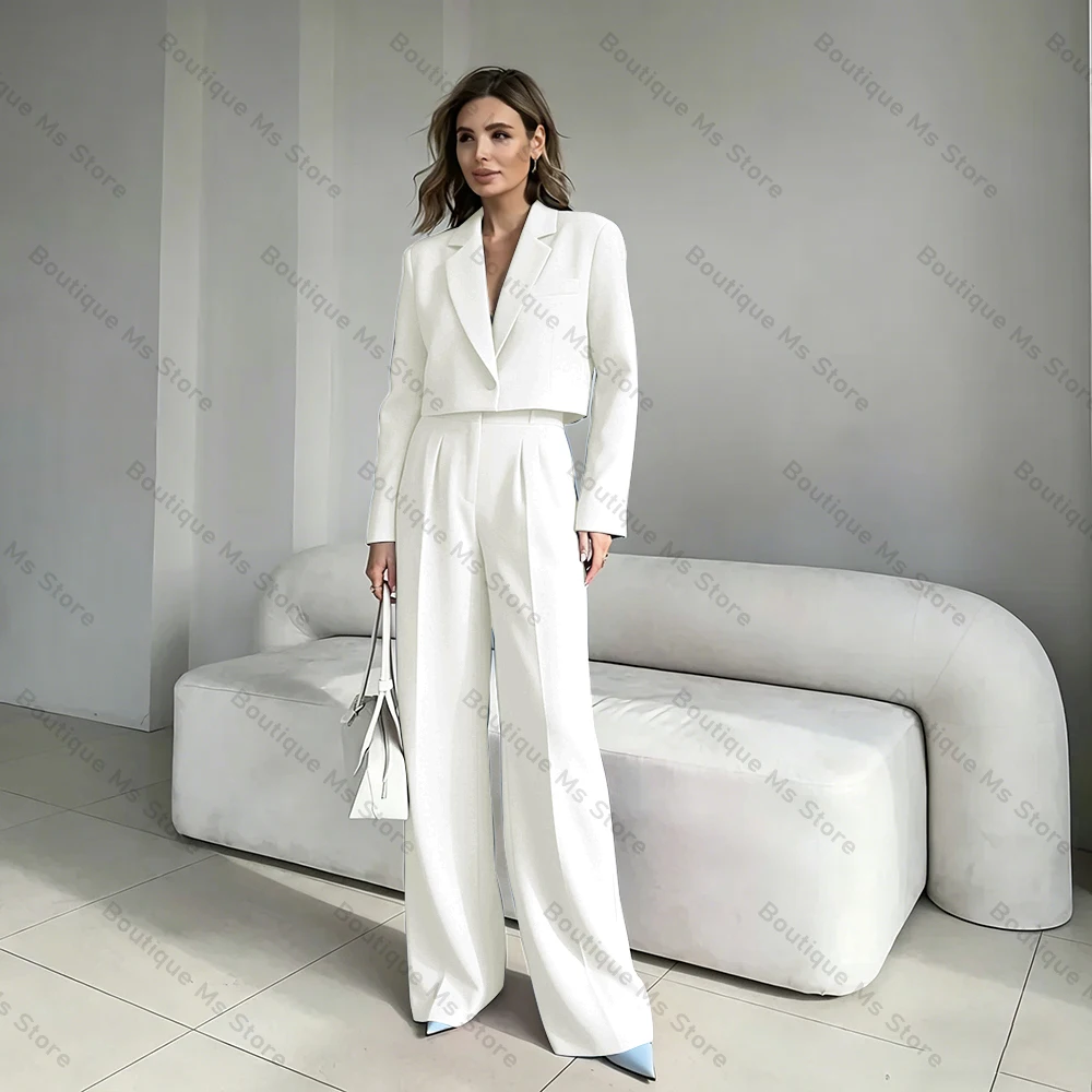 Fashion Red Single Button Peaked Lapel New Female 2 Pieces(Blazer+Trousers) Customized Set Formal Evening Clubbing Party Sets
