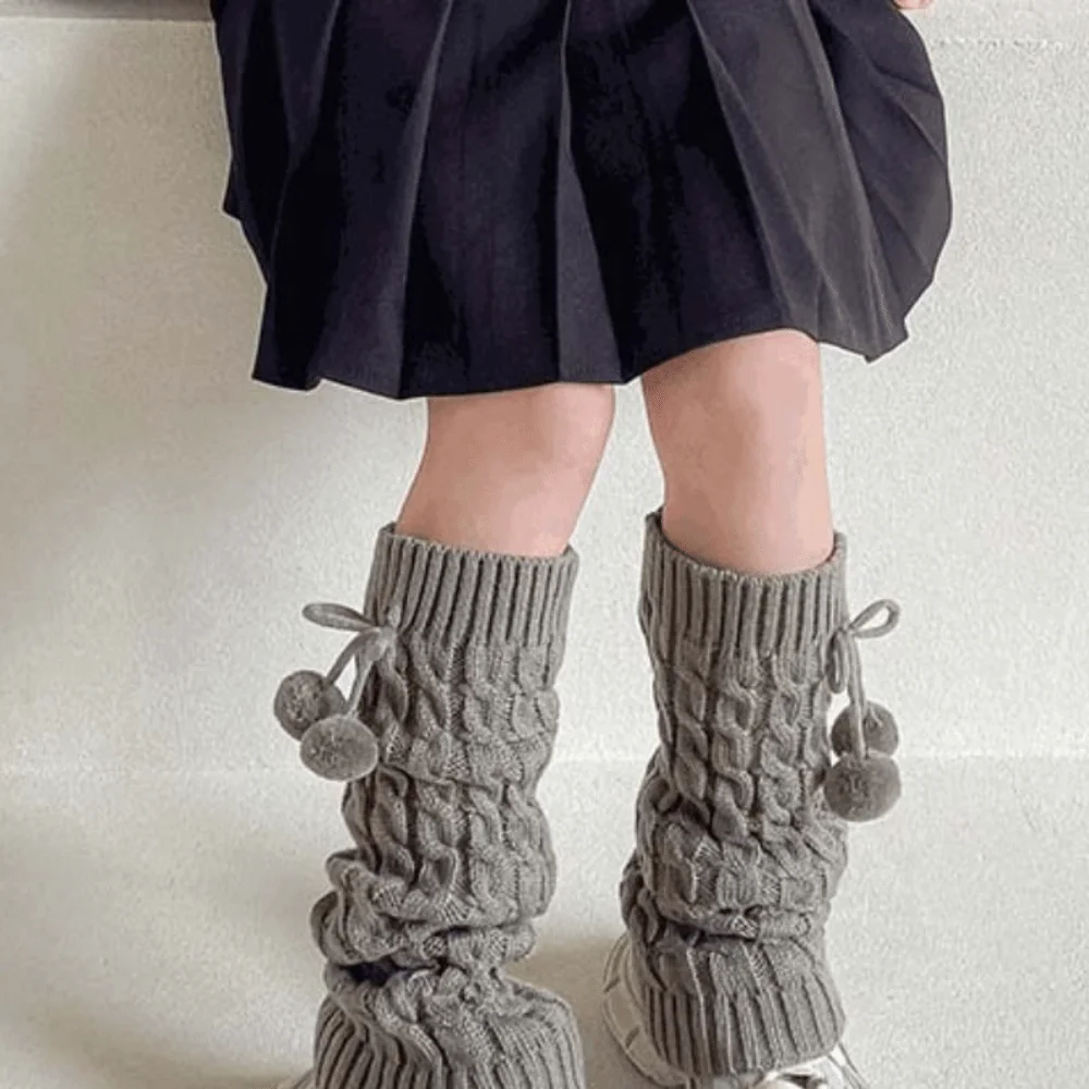 Fashion Korean Style Children's Leg Warmers Balletcore JK Knitted Leg Cover Long Stockings Lolitas Ball Leg Socks Girls