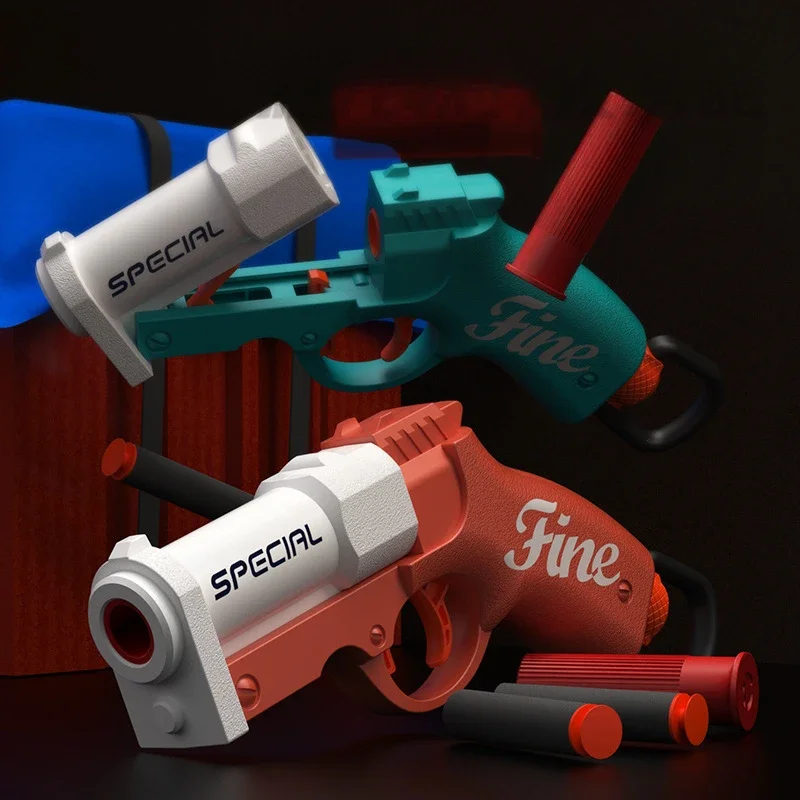 Speelgoedgeweren Mini S686 Shell Gooien Zachte Kogelwerper Speelgoedpistool Airsoft Foam Bullet Blaster Outdoor Schieten Speelgoed Kinderen Pistool