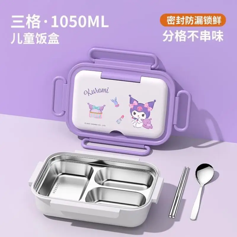 سانريو علب الاغذية مرحبا كيتي كورومي سينامورول معزول علب الاغذية أنيمي الكرتون طالب الطفل الحرم الجامعي داخلي في الهواء الطلق المحمولة