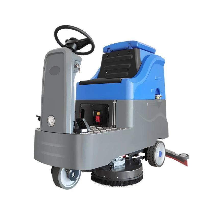 Washing, scrubbing and suction three-in-one commercial mopping machine, shopping mall cleaning sweeper and floor scrubber