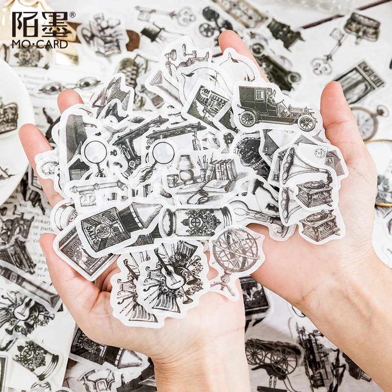 100pcs/lot Retro Sticker Collection, Mixed Classic Motifs, Perfect for Laptop & Phone Case Decoration