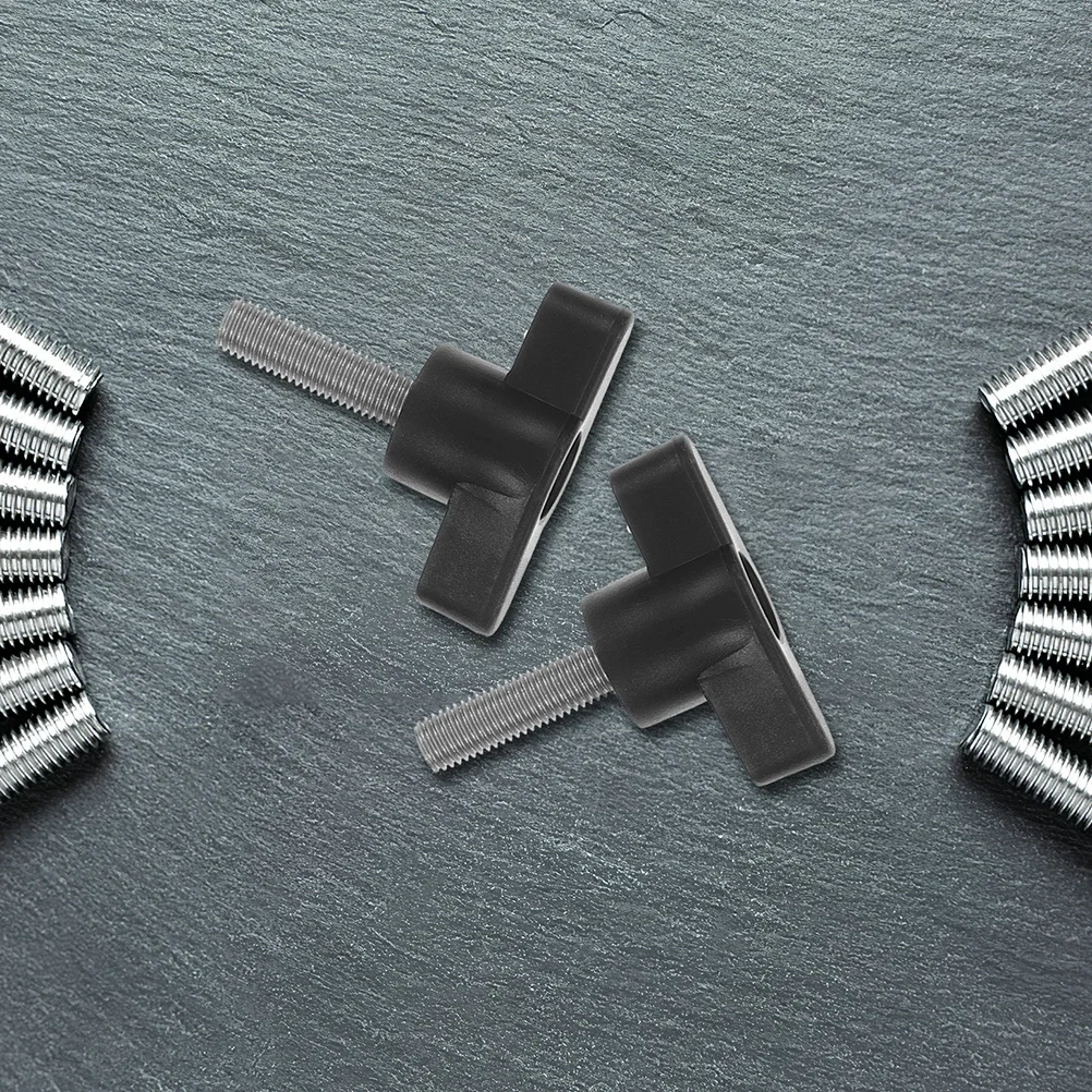 

10Pcs Stainless Steel Thumb Screw Z-Shaped Handle Plastic Head Adjustable Metric Thread M5x25mm for Hand Clamping Tightening