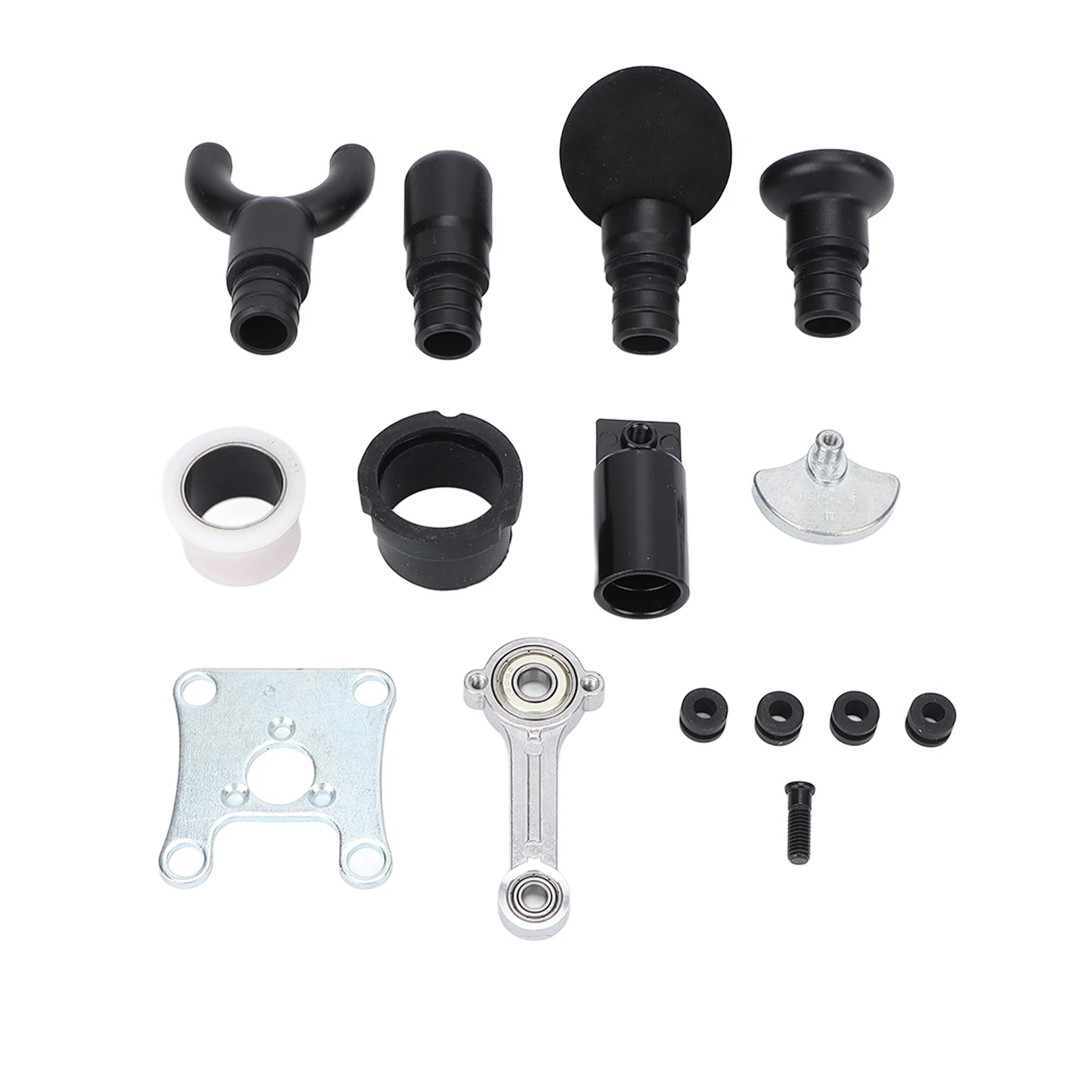 Muscle Massage Gun Replaceable Heads Aluminium Alloy 4 Different Heads for Deep Tissue Fascia Massager