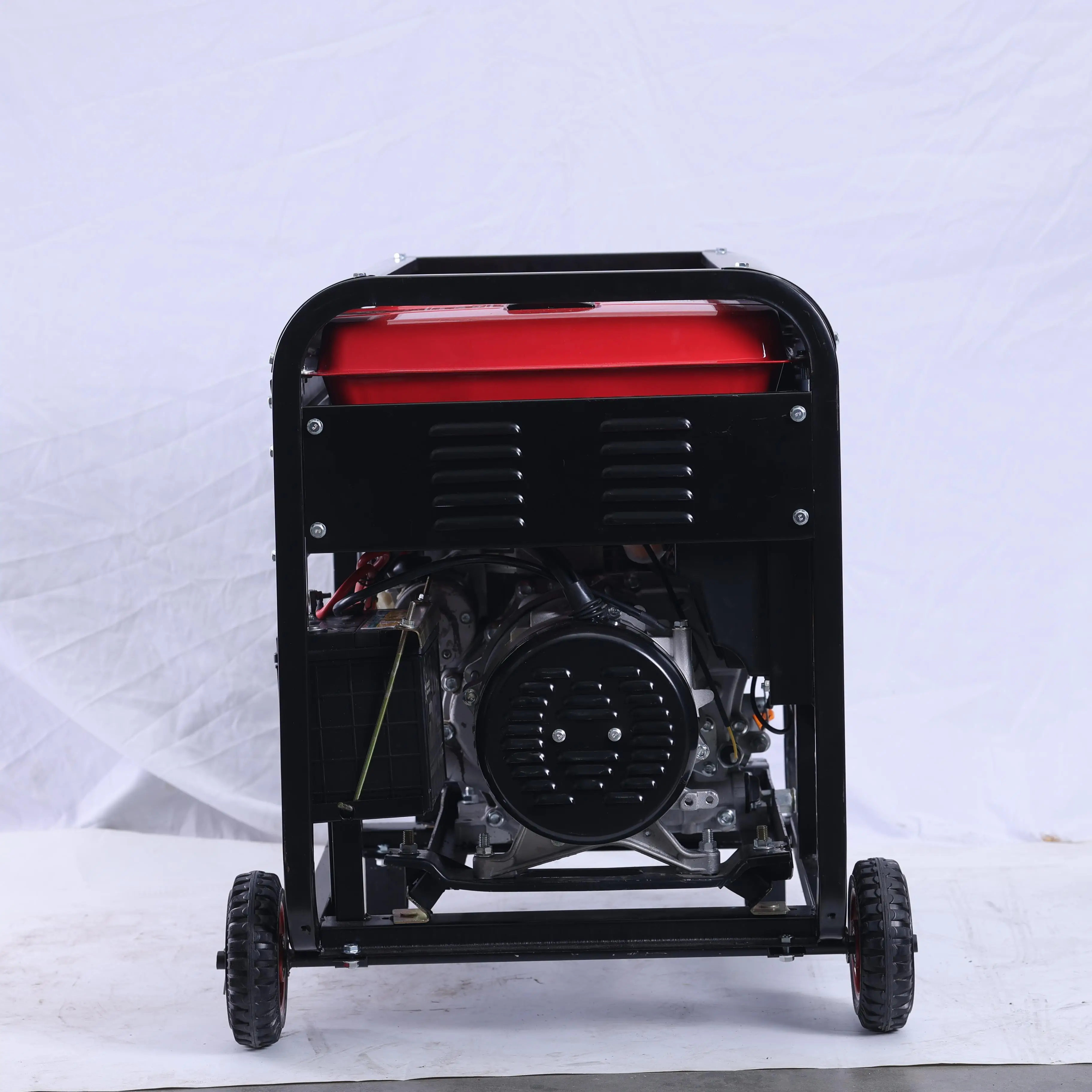 8kw ماكس الناتج مولد الرف المفتوح 110 فولت/220 فولت الجهد المزدوج 60 هرتز محرك الديزل اسطوانة واحدة، عمودي، 4-السكتة الدماغية تبريد الهواء #5