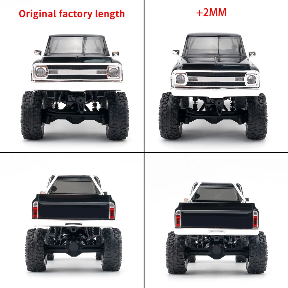 YEAHRUN 2mm/4mm Extended Steel Front & Rear CVD for Axial SCX30 1/30 RC Car Upgeade Parts Accessories