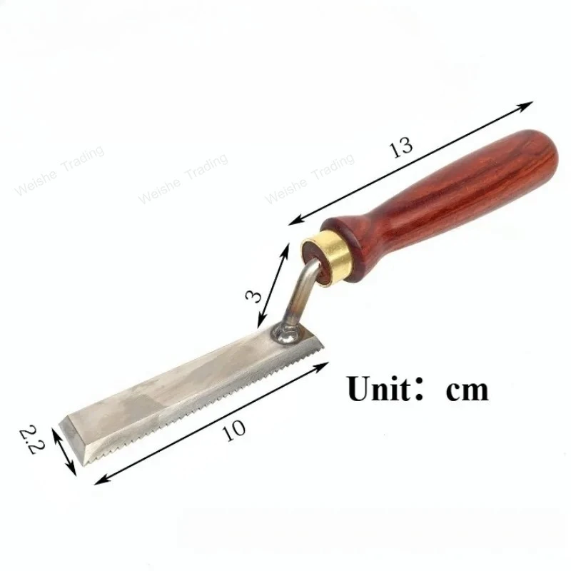 White Steel Flat Bottomed File Wooden Groove Polishing Special High Foot File Knife Set Woodworking Handmade Fine Polishing File