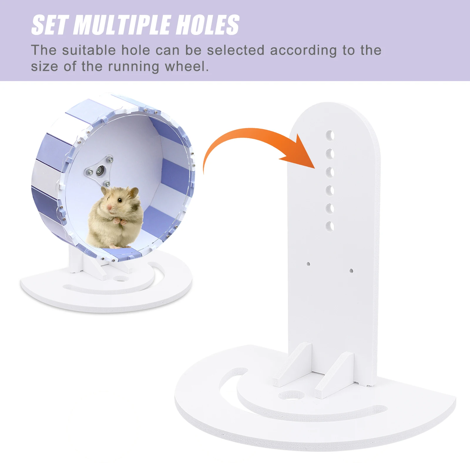 

3 Pcs Hamster Wheel Bracket for Small Pets Running Cage Wheels Exercise Fitness Sturdy Quiet Wheel Support Pet