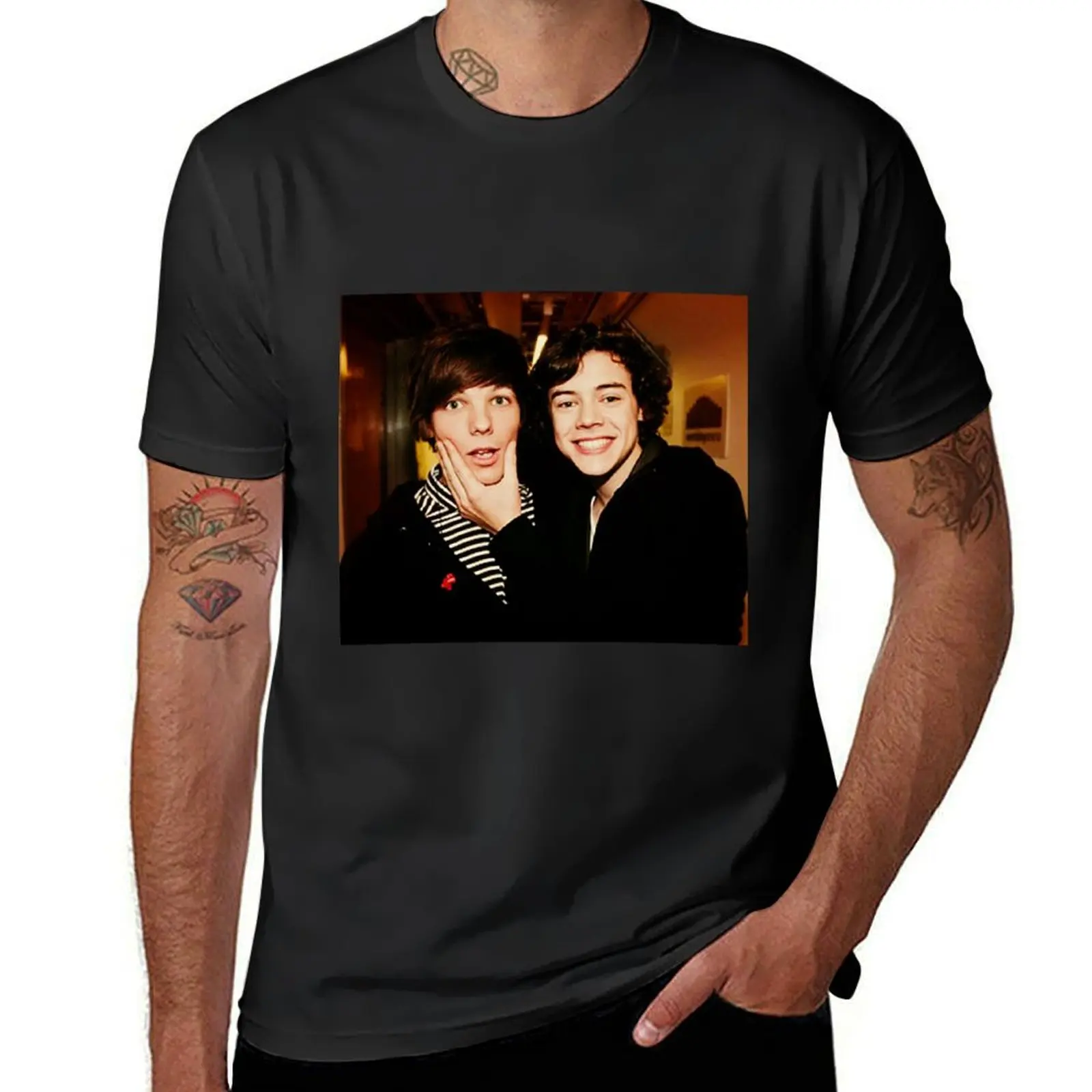 louis and harry x factor T-Shirt kawaii clothes summer clothes mens clothes