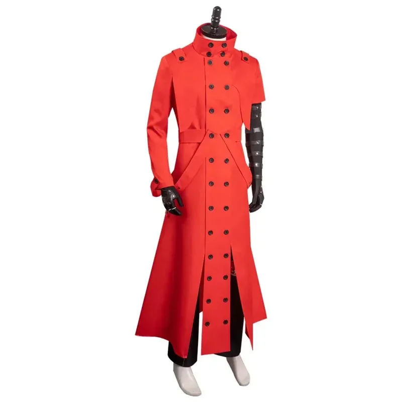 Anime Trigun Vash the Stampede Cosplay Costume Men Women Coat Uniform Jacket Pants Outfit Halloween Carnival Party Disgui TG7519